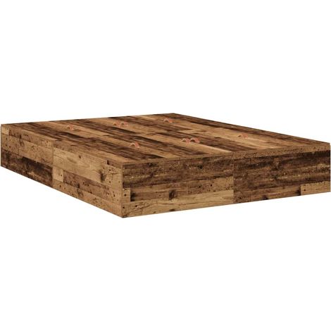 Cama con almacenamiento con puerta Madera Vieja 135 x 190 cm vidaXL (1/5)