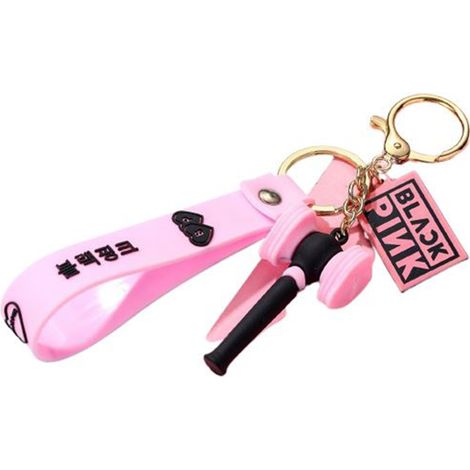 Porte-clés en silicone souple Frusde Fan Cheer Bar - Rose (1/5)