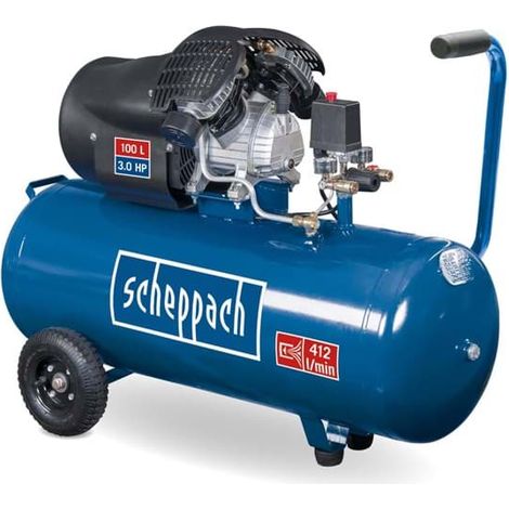 Kompressor HC120DC Scheppach 230 V 50 Hz 2200 W Leistung 100 L Kessel (1/7)