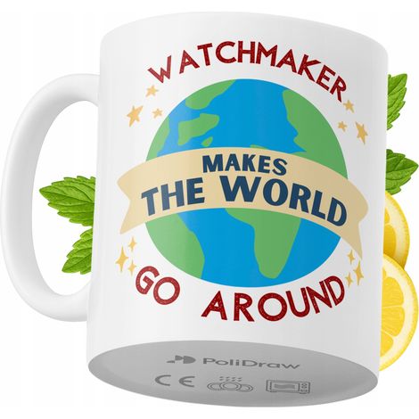 Tazza per orologiaio, divertente e umoristica, ideale per caffè e tè, con grafica e testo divertenti. Perfetta per compleanni, onomastici e festività. Tazza premium per occasioni speciali, per casa, u (1/5)