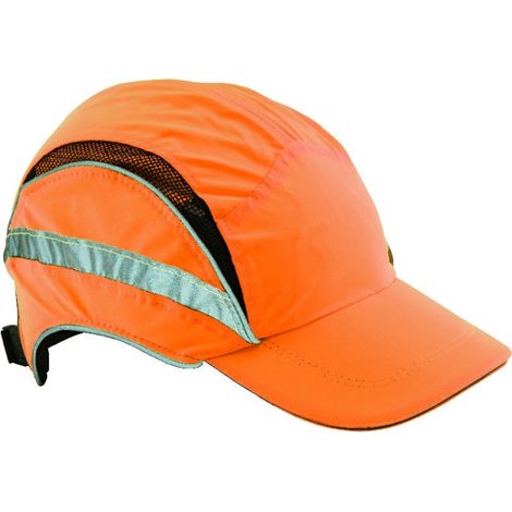 SCOTT Safety Anstoßkappe First Base 3 Classic Hi-Vis 52-65cm orange Mikrofaser EN812:A1 EN471