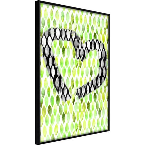 Affiche Murale Encadrée "I Love Limes" 30 x 42 cm Noir