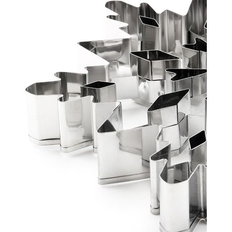 3D-Schneeflocken-Kuchenform aus Edelstahl, langlebige Backform, vielseitiges Backwerkzeug für die Küche (1/5)