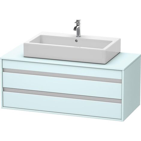 Mueble bajo lavabo KETHO 550x1200x496mm Azul claro mate