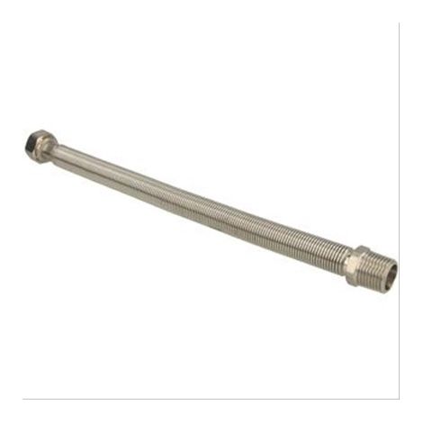Flexible ondulé inox, extensible de 300 à 600mm, Ø15mm MF1/2