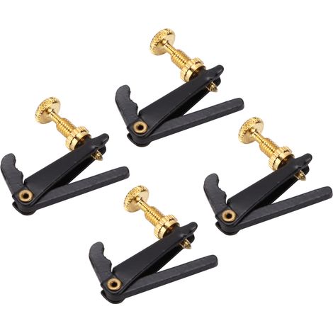 tendeurs de cordes en métal pour violon, accessoires de rechange pour instruments, adaptés aux violons de taille 3/4 et 4/4. (1/5)