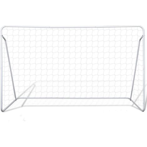 INLIFE Cage de but de football 240 x 90 x 150 cm Acier (1/4)