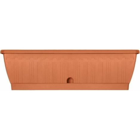 Jardinière - GARDEN ID Terraflor - Terra 60 cm - Solidità - Riserva d'acqua - Riciclato e 100% riciclabile - Volume per piante.