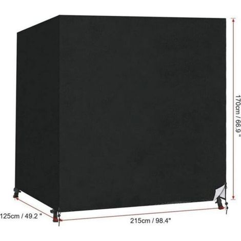 Housse Pour Balancelle - 220x125x170 cm - Tissu Oxford Imperméable Avec Protection UV - Pour Balancelle 3 Places (1/4)