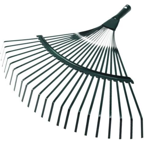 Metal Garden Rake with Teeth for Cleaning Weeds - Practical Tool for Garden and Yard