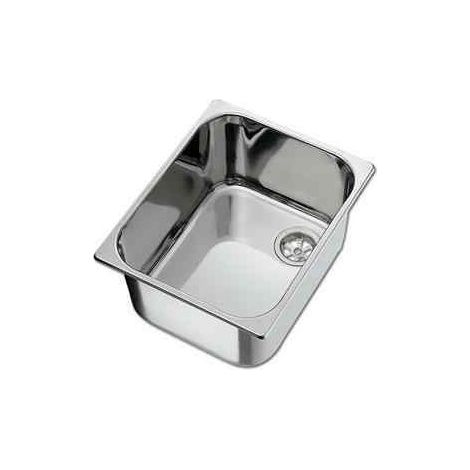 Evier en Inox 355 x 260mm pour camping car et caravane (1/2)
