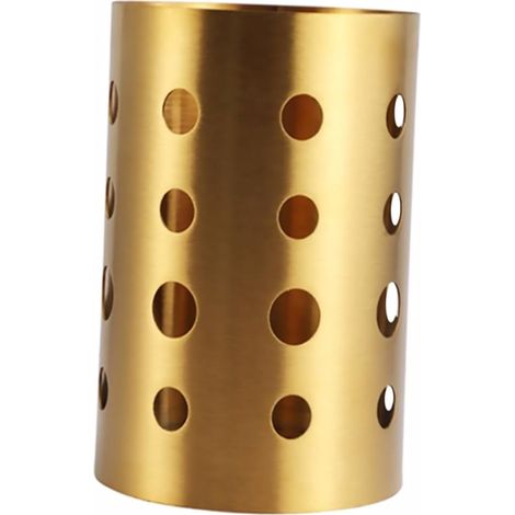 Porte-Baguettes Acier Inoxydable Organisateur De Couverts pour Comptoir Panier à Ustensiles avec Égouttage