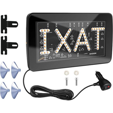 Panneau lumineux pour véhicule Enseigne À Ventouse Avec Lampe LED (1/5)