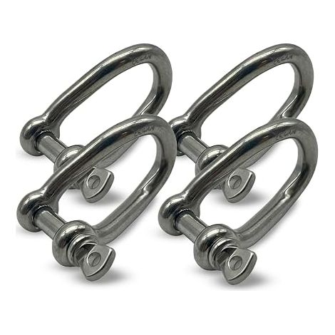 Twisted Round Shackle M5 Stainless Steel Shackle Round Shackle Turned 90° Rope Chains (1/5)
