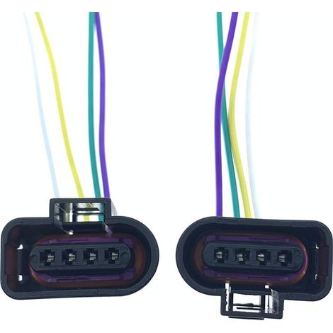 Compatible avec les Volkswagen Jetta, Bora, Golf, Sagitar et Magotan : connecteur de capteur de pression d'admission et faisceau de câbles – JB1263-4P