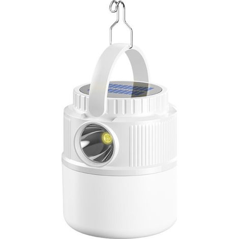 Solar Camping Lamp, Portable Rechargeable Flashlight, Ideal for Camping, Fishing, Outdoor Emergencies (1/3)