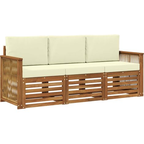 Sofagarnituren 3 stk. Massivholz Akazie vidaXL (1/5)