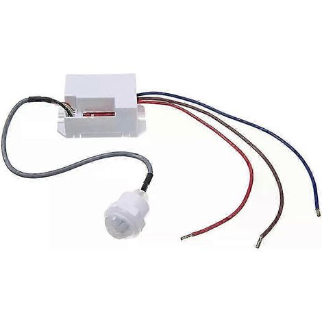 Lichtschalter mit PIR-Sensor, Mini-Einbau-Bewegungsmelder, 6 m, 800 W, verstellbar, Deckenmontage, 220–240 V/AC, JXLGV (1/5)