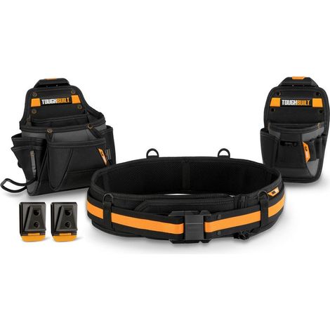 Cinturón portaherramientas artesano, sistema cliptech, set de 3 piezas (1/5)