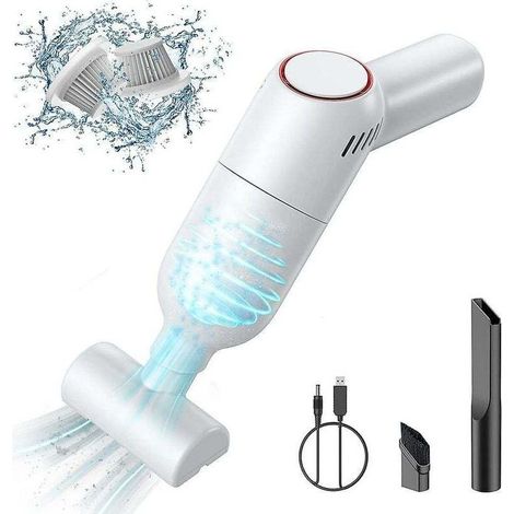 Cordless Handheld Vacuum Cleaner: Mini Rechargeable Handheld Vacuum Cleaner, Strong Suction, Wet and Dry Portable Car Vacuum Cleaner for Car Carpets MUMU (1/4)