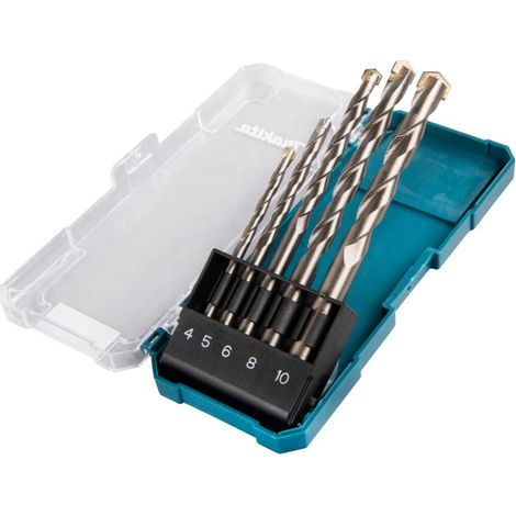 Makita D-72877 Set di 5 Punte per Trapano TCT-Set 4-10mm (1/4)