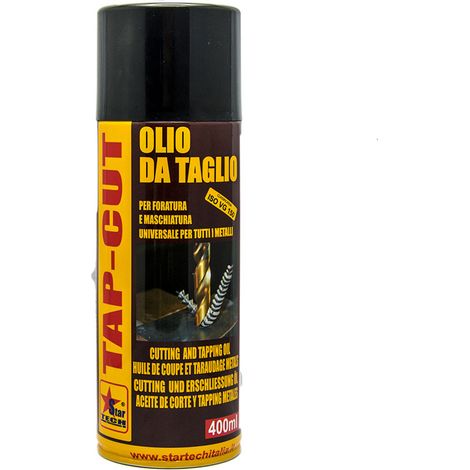 TAP-CUT spray 400 ml olio da taglio per foratura maschiatura per tutti i metalli 6 PEZZI