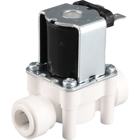 Électrovanne en plastique, raccord rapide 3/8 po, normalement fermée, 220 V CA (1/5)