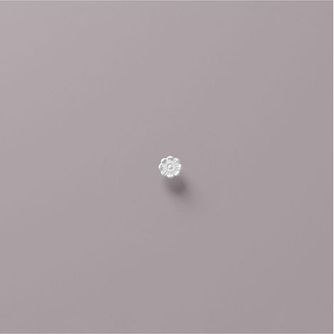 Rosetón Juego 4 piezas NMC R17 ARSTYL Noel Marquet Elemento decorativo diseño atemporal clásico blanco diámetro 8 cm (1/5)