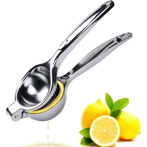 Exprimidor manual profesional de cítricos de 7 cm - Extractor de limones/naranjas de metal resistente - Alta extracción de jugo para bares, restaurantes y cocinas (1/5)