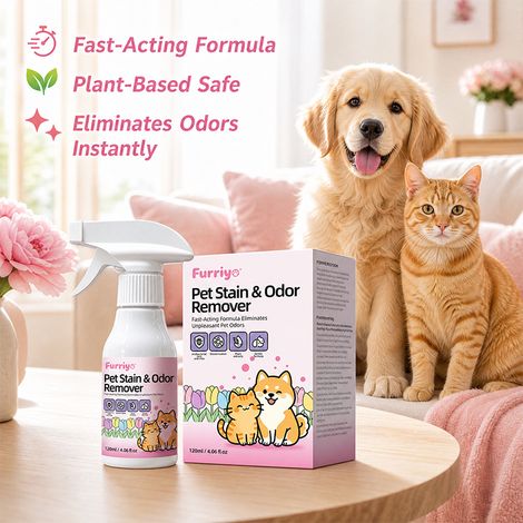 Pet Stain and Odor Remover: Gentle stain removal, highly effective deodorizer, safe ingredients for cats and dogs -- Pet Stain and Odor Remover 120ml -- BIEMMEDUE (1/4)