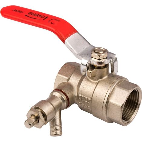 Valvola a sfera per acqua da 1/2” GW con valvola di scarico (1/2)