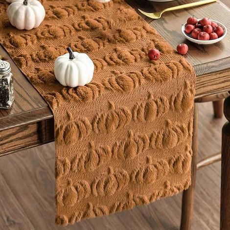 Linge de table Chemin table fausse fourrure peluche (1/4)