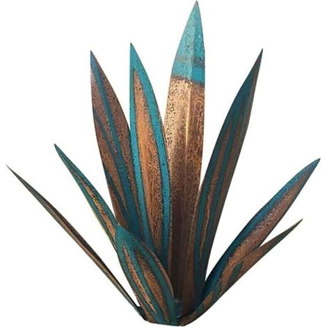 Metal Tequila Agave Plant, Metal Garden Art Decor, Lawn Plants, Art Decor (26.9cm) MUMU
