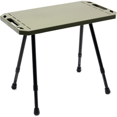 1 jeu de couleurs : voir photo. Matériaux : ABS et alliage d’aluminium. Table de camping pliante en alliage d’aluminium à hauteur réglable.
