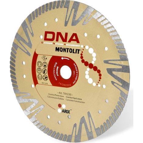 DIAMANTSCHEIBE 230 MM FŽ£R GRANIT HARTER STEIN BETON BAU INDUSTRIE FEINSTEINZEUG MONTOLIT DNA TXH230