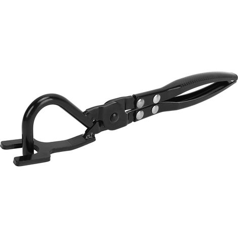 Pince robuste en métal noir pour le démontage des supports d'échappement, compatible avec les systèmes d'échappement de voitures et camions. (1/5)