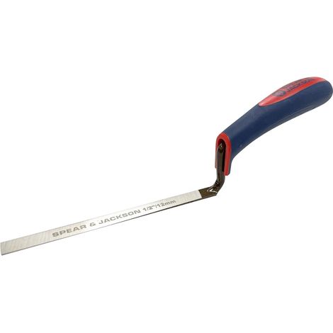 1 - Truelle À Jointer - Acier Carbone - Pour Joints De Mortier Et Réparation - Poignée Ergonomique - Noir - 12 Mm (1/5)