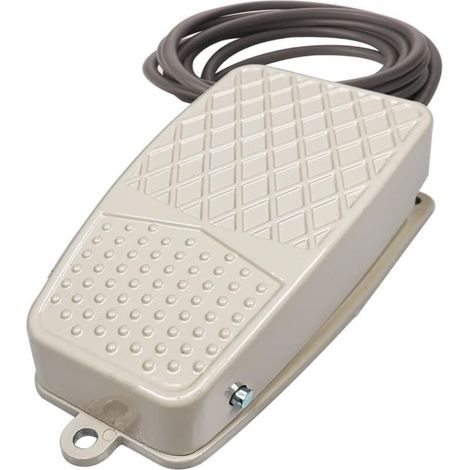 Commutateur de Pédale de Pied Antidérapant Momentané, mains Libres 12V-24V-48V-230V/5A, SPDT NO NC Commutateur d’Alimentation (1/4)