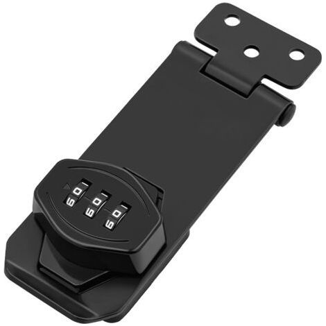 4 Inch Combination Lock for Cupboard, Cabinet Door Lock with Code, Coded Metal Cabinet Lock for Doors, Cabinets, Windows, Outdoor Garages and Gardens (1/5)