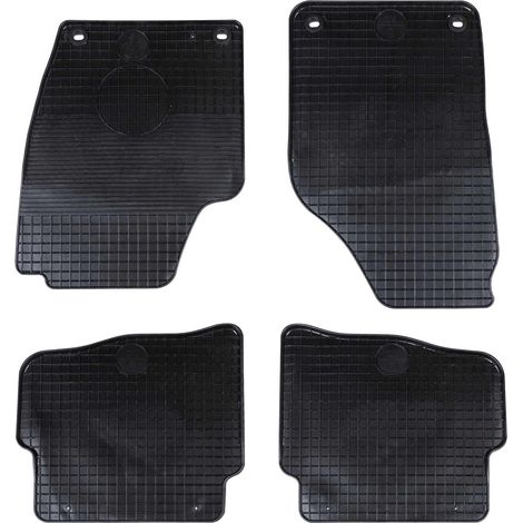 Autofußmatte 4 pcs Schwarz Geeignet für VW POLO 2001-2009 NS