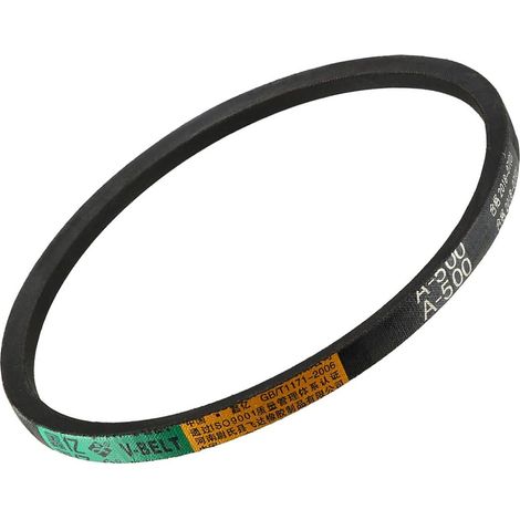 Courroies Trapézoïdales A500 Longueur Pas 530mmxépaisseur 8mmxlargeur 13mm d'Entraînement Caoutchouc Section A Utilisation la Transmission Puissance Couleur Noire Angle 40 Degrés (1/5)