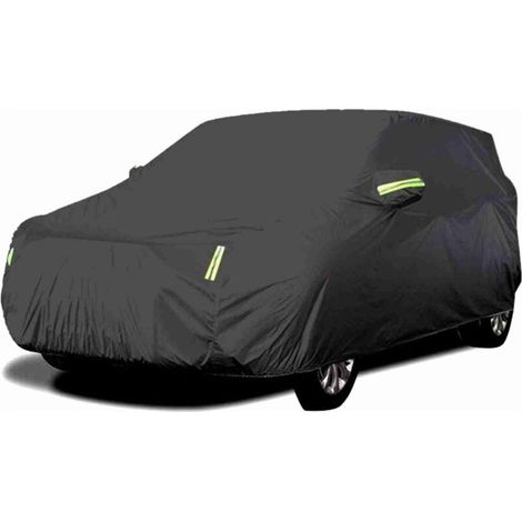 Housse de voiture complète avec bandes réfléchissantes, résistante au soleil, à la poussière, à l'eau, aux UV et aux rayures Universel XL (1/4)