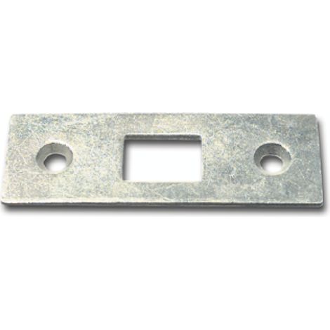 Schließblech für Einlegstangen gerade, 53 x 18 mm, Stahl verzinkt (1/2)