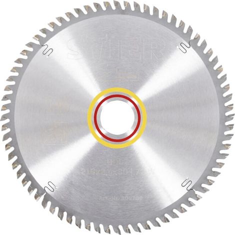 Stier – Lame de scie circulaire 210 mm – 72 dents pour bois dur – Alésage 30 mm – Coupe nette sans éclat – Pour panneaux d'aggloméré et plaques de plâtre
