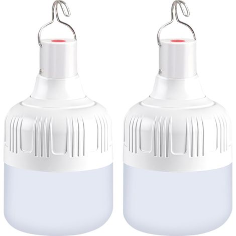 2 Pièces Lanterne Camping Lampe Camping USB Rechargeable Lumière Camping Extérieure 3 Modes Luminosité Lampe Tente Étanche Pêche (1/5)
