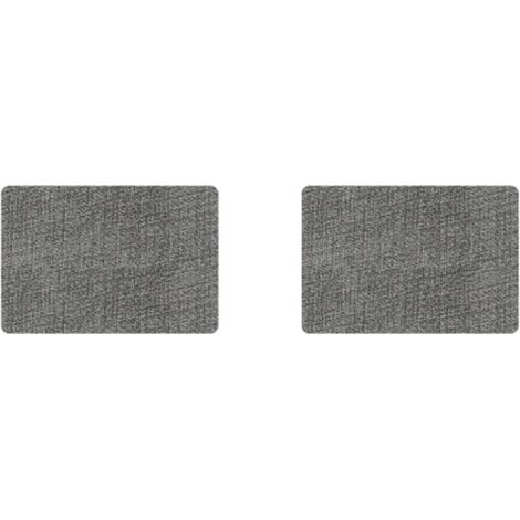 Lntyq Abwaschbare Tischsets aus Kunststoff: Doppelseitige Tischsets, 6er-Set Tischsets (Dunkelgrau), hitzebeständig und rutschfest, 43 x 30 cm (1/5)