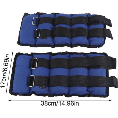 Verstellbare Fußgelenkgewichte, Fitnessgeräte, Handgelenkgewichte, Fitness, Yoga, 4 kg AU (1/5)