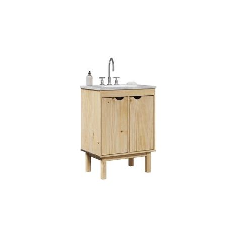 Meuble de lavabo de salle de bain OTTA 59x40x80 bois massif