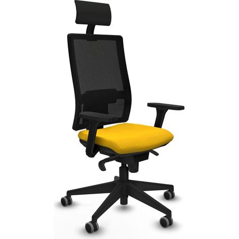 Piqueras et Crespo 3D066G1 Chaise de bureau jaune (1/3)