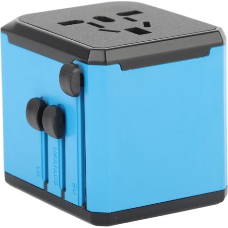 Universeller Reiseadapter mit internationalem Stecker, tragbares Wandladegerät mit 4 USB-Anschlüssen, 100–240 V für Smartphones (1/5)